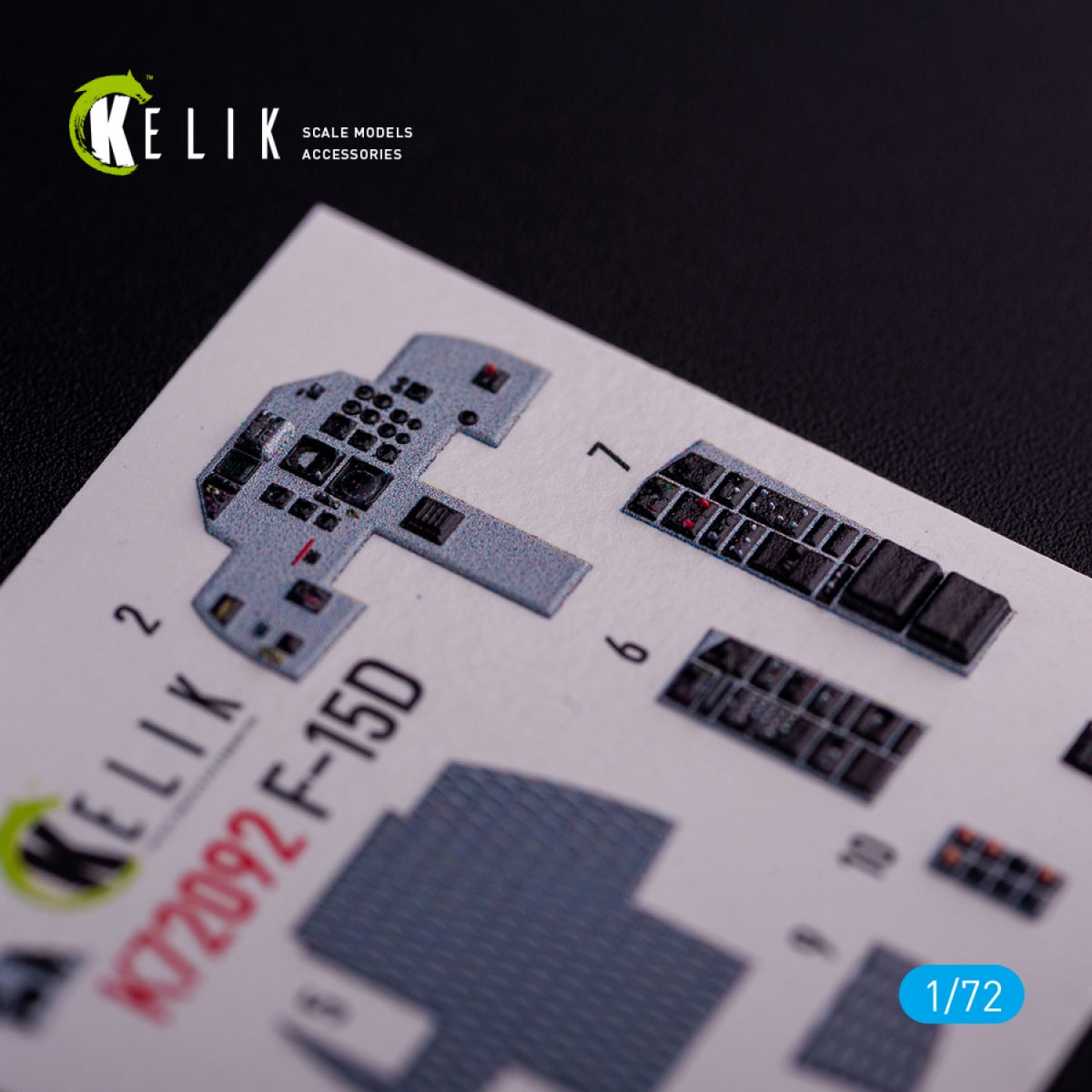 KELIK K72092 F-15D - décalcomanies 3D intérieures pour kit FineMolds au 1/72 – Bild 10