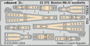 Ceintures de sécurité Eduard 33370 Boston Mk. IV, maquettes en acier de Hong Kong, échelle 1/32
