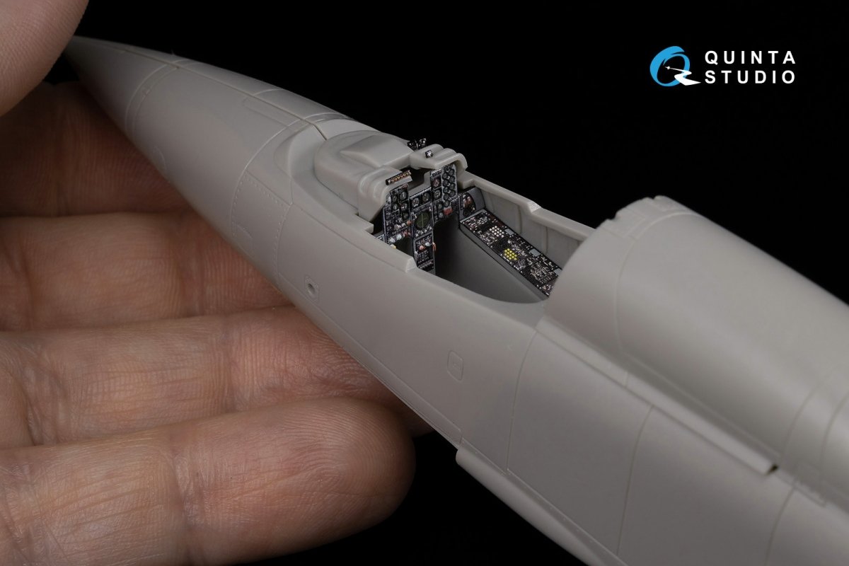 Intérieur imprimé en 3D et coloré sur papier décalcomanie Quinta Studio QD48064 Mitsubishi F-1 (Hasegawa) 1/48 – immagine 8
