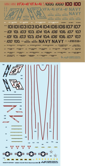 HobbyDecal AL72009V1 F/A-18F Black Aces 2008-2009 1/72 – Bild 5