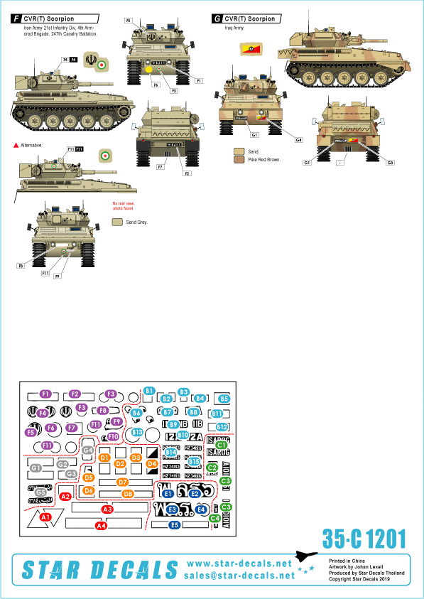 Star Decals 35-C1250 Asie du Sud-Est années 1950. 1/35 – image 3