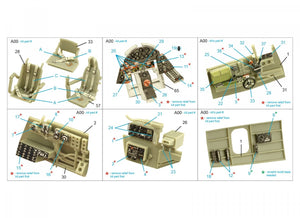 Intérieur imprimé en 3D et coloré sur papier décalcomanie Quinta Studio QD48359 TBF-1 Avenger (Academy) 1/48 – image 2