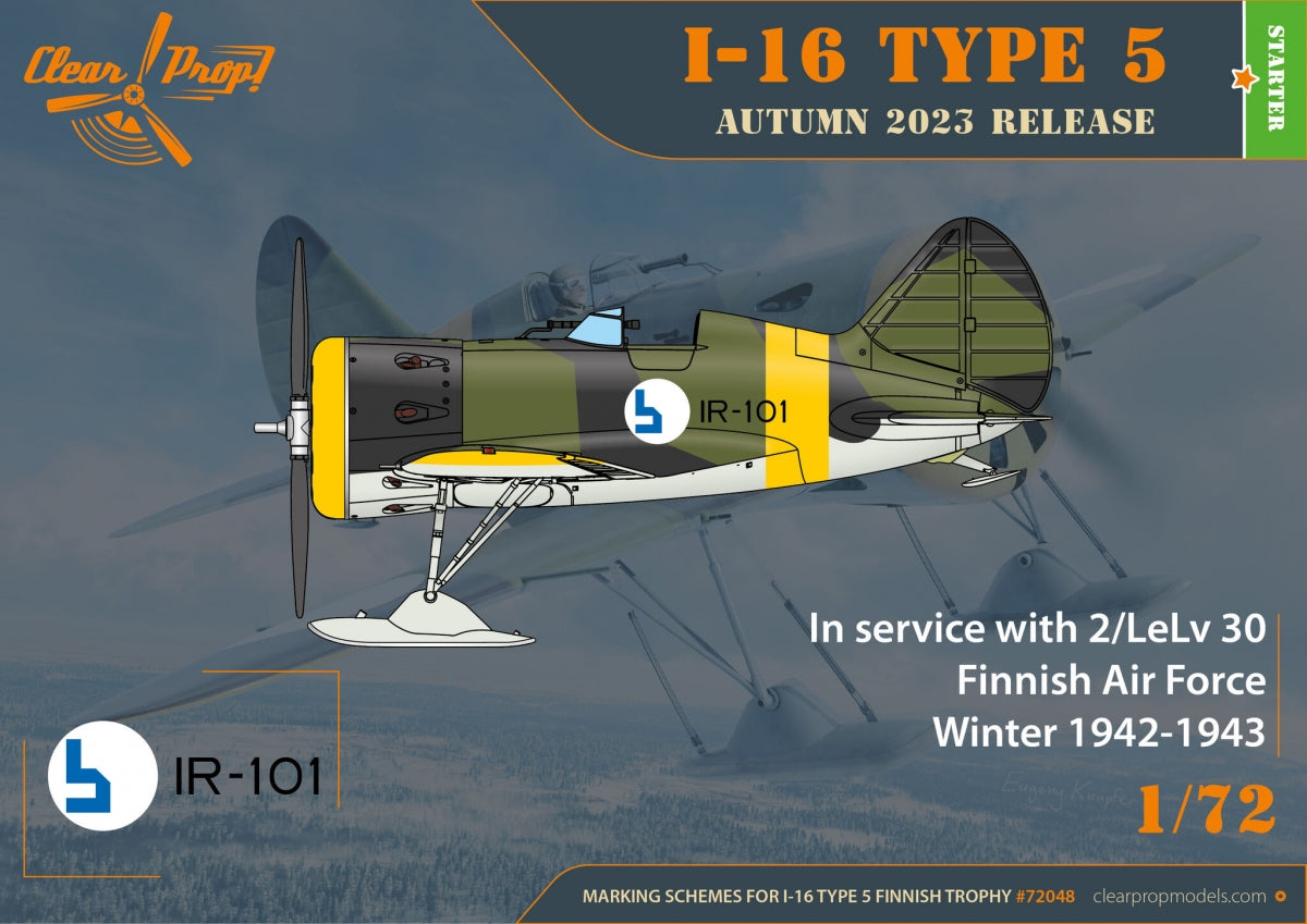 Clear Prop! CP72048 I-16 type 5 en service finlandais - Kit de démarrage 1/72 – Bild 4
