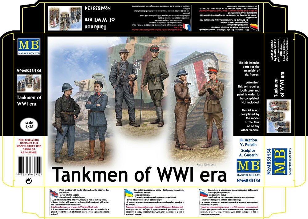 Master Box 35134 Tankistes de la Première Guerre mondiale