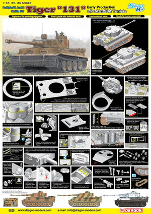 Dragon 6820 Tiger I 131 s.Pz.Abt.504 Tunisie – Bild 5