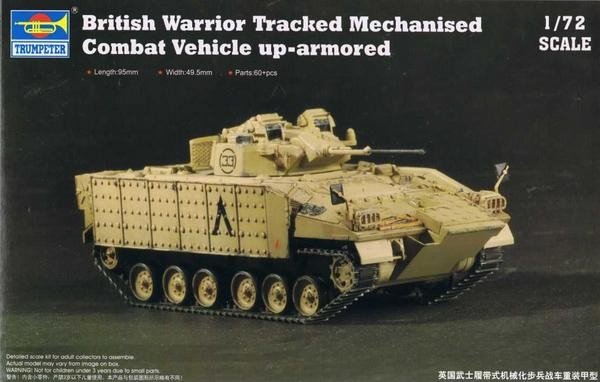 Trumpeter 07102 Véhicule de combat mécanisé chenillé britannique Warrior blindé (1/72)