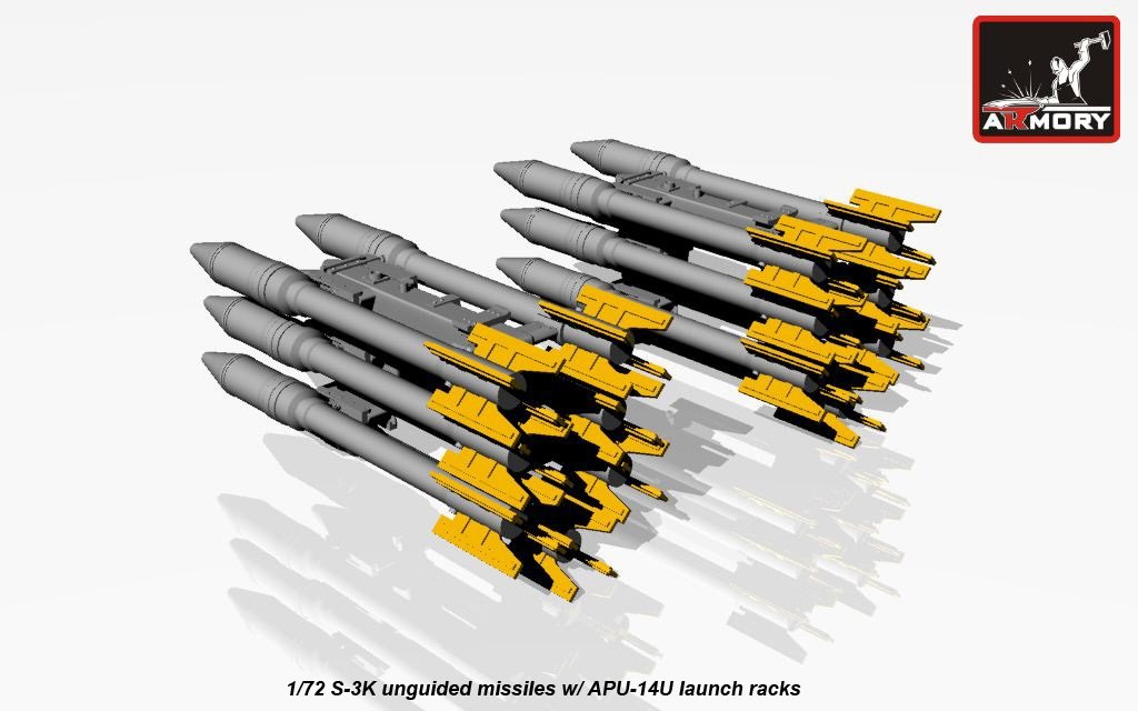 Maquette Armory Models ACA7273 Missiles non guidés S-3K avec rack APU-14U 1/72 – Bild 5