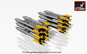 Maquette Armory Models ACA7273 Missiles non guidés S-3K avec rack APU-14U 1/72 – Bild 5