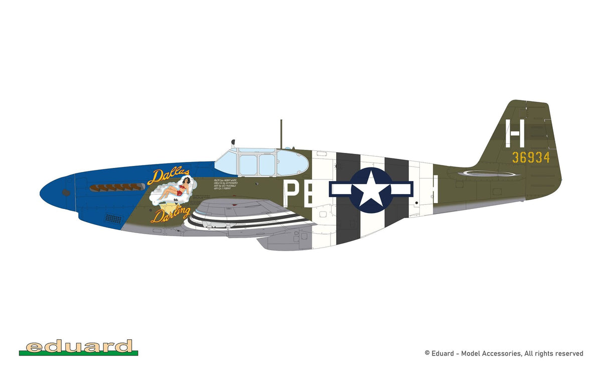 Eduard 932011 Nortn American P-51 B Mustang Royal Hybrid Edition 1/32 – image 8