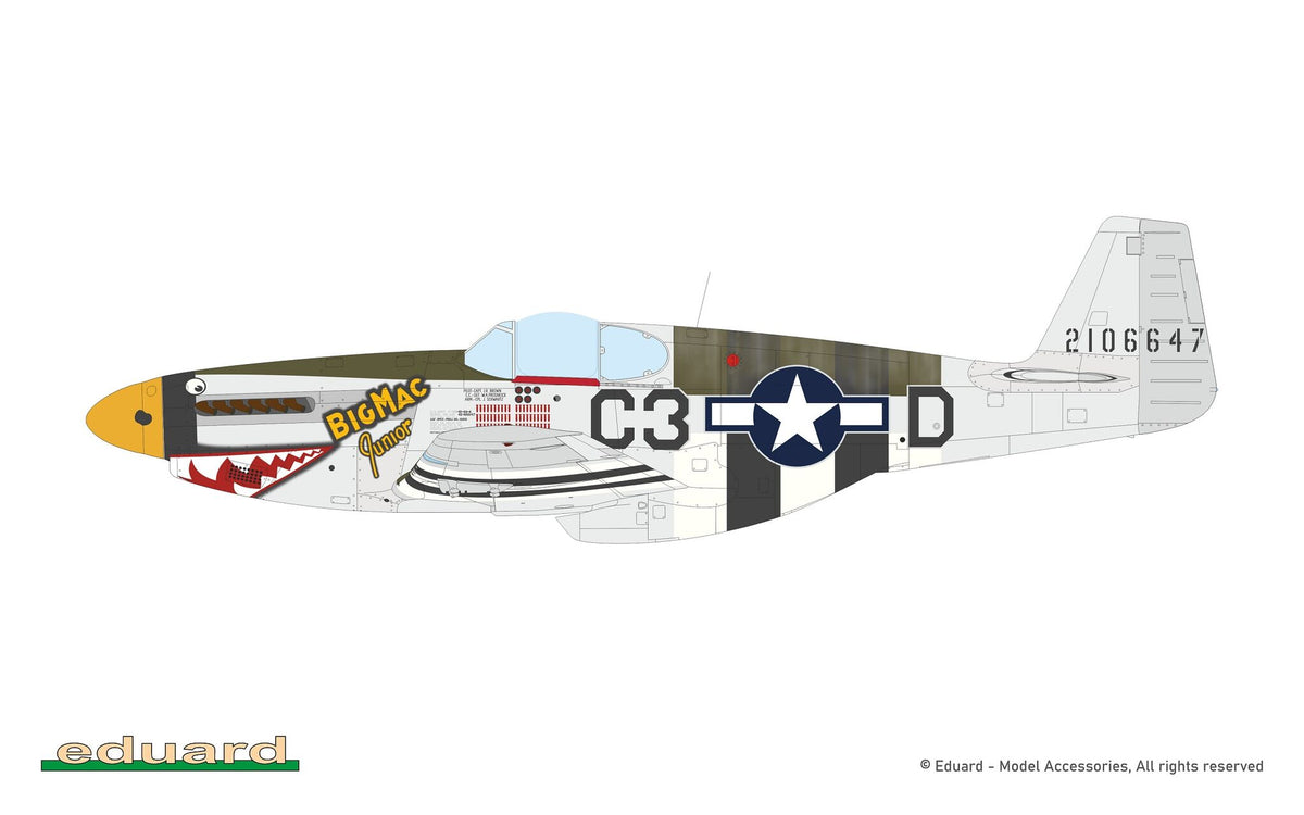 Eduard 932011 Nortn American P-51 B Mustang Royal Hybrid Edition 1/32 – image 13