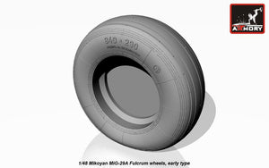 Roues Fulcrum pour Mikoyan MiG-29A/B/UB (Armory Models AW48022), échelle 1/48 (début de la production) – image 2