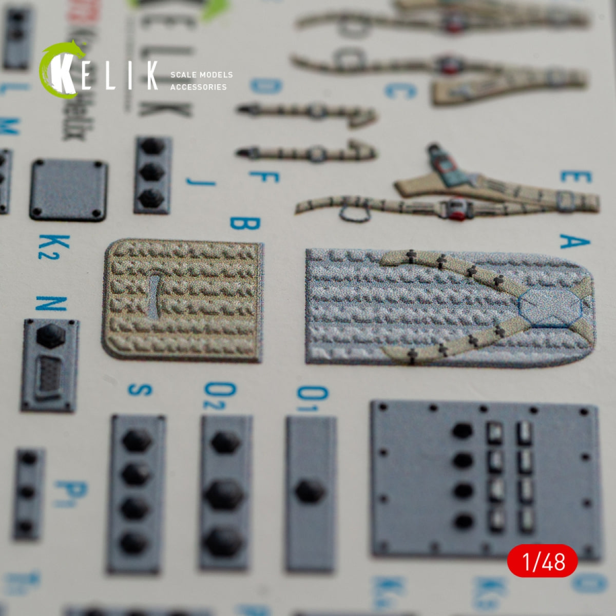 Décalcomanies 3D pour l&amp;#39;intérieur du Ka-27 Helix (KELIK K48073) pour la maquette HobbyBoss au 1/48 – immagine 9