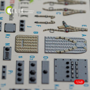Décalcomanies 3D pour l&amp;#39;intérieur du Ka-27 Helix (KELIK K48073) pour la maquette HobbyBoss au 1/48 – immagine 9