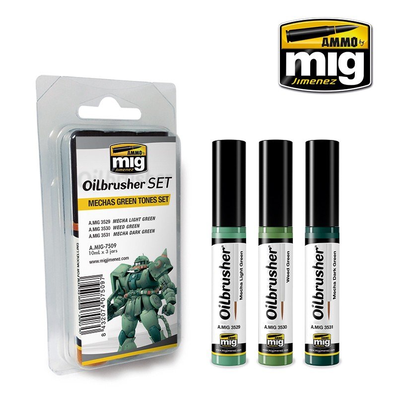 Ensemble de munitions Mig Jimenez 7509 MECHAS aux tons verts