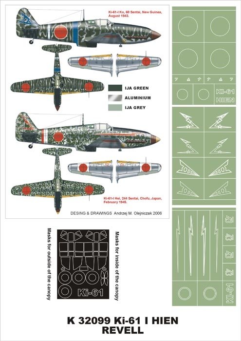 Montex K32099 Ki-61-I Hien 1/32 