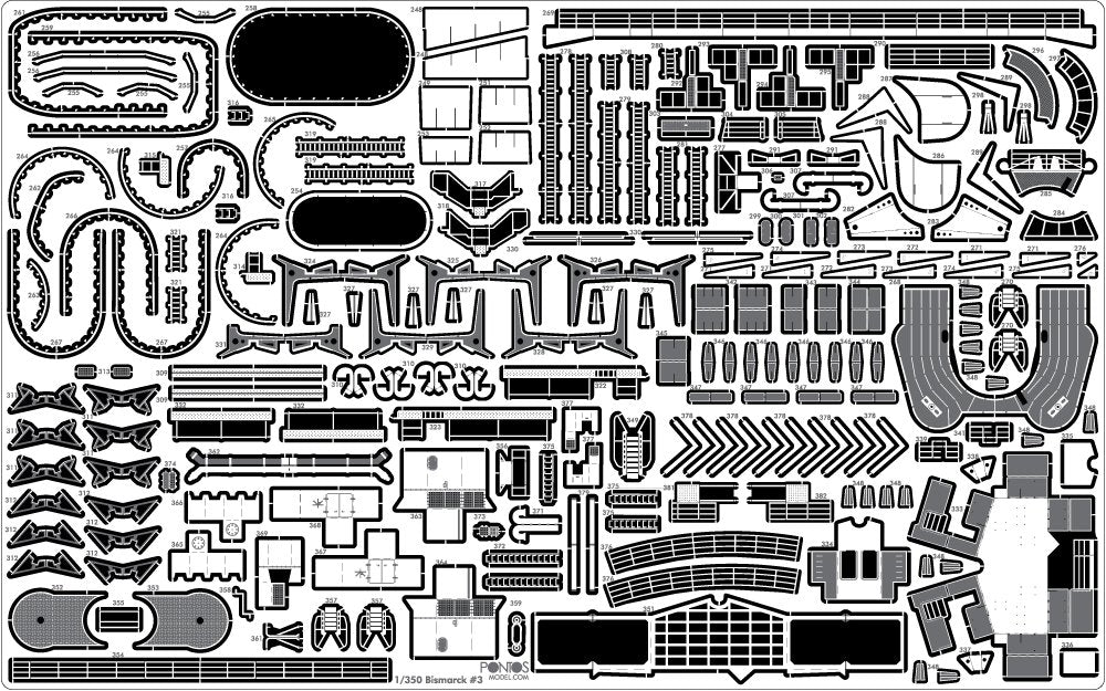 Pontos 35022F1 BISMARCK 1941 Kit de détails (1/350) – image 19