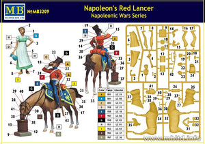 Master Box 3209 Lancier rouge de Napoléon Série Guerre napoléonienne 1/24 – image 2