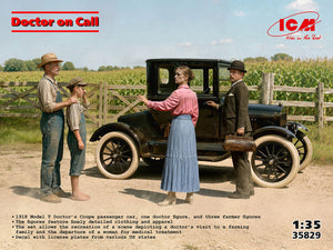 ICM 35829 Doctor on Call - Ford Model T and 4 Figures 1/35