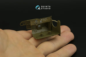 Intérieur imprimé en 3D et coloré sur papier décalcomanie Quinta Studio QD48029 GMC CCKW 353 (cabine ouverte) (Tamiya) 1/48 – image 8