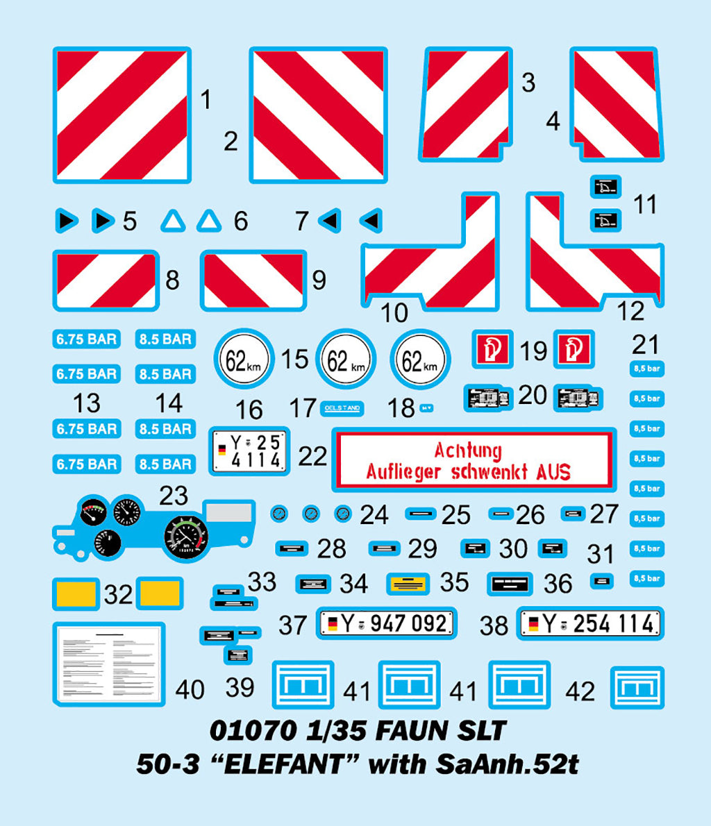 Trumpeter 01070 Faun SLT 50-3 Elefant with SaAnh.52t 1/35 – image 24