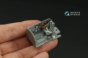Intérieur imprimé en 3D et coloré sur papier décalcomanie Quinta Studio QD48412 P-47D Thunderbolt Bubbletop (Tamiya) 1/48 – Bild 7