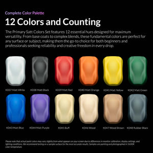 Kaleido 46777 12 Primary Colors Set Matt (12 + 2 pcs)