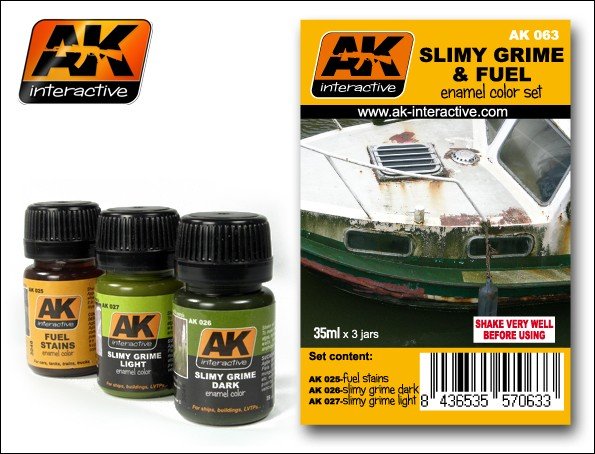Ensemble d'effets gluants et de carburant AK063 d'AK Interactive