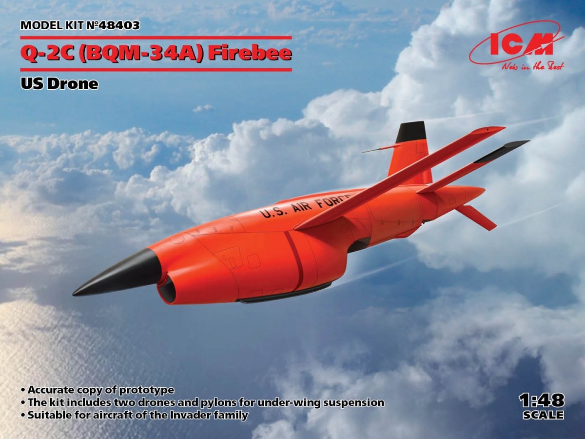 ICM 48403 BQM-34A (Q-2C) Firebee Drone américain 1/48