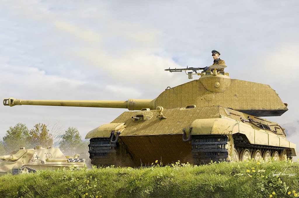 Hobby Boss 84558 Pz.Kpfw.VI Sd.Kfz.182 Tiger II Porsche Véhicule de première production Fgst.Nr.280009 1/35