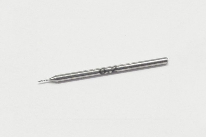 Foret à pivot fin Tamiya 74113 0,2 mm (diamètre de la tige 1,0 mm)