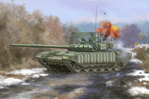 Trumpeter 09610 Char russe T-72B3 avec blindage réactif explosif (ERA) à étui souple 4S24 et blindage à grille, échelle 1/35