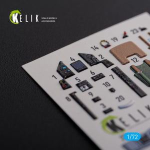 KELIK K72119 Mirage 2000C stickers 3D intérieur pour modèle Svit kit 1/72 – image 2