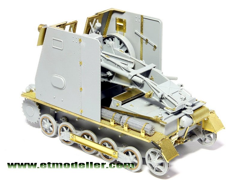 ET Modèle E35-007 WWII Allemand Pz.Kpfw.I Ausf.B 15cm &amp;quot;BISON&amp;quot; (Pour DRAGON 6259) (1/35) – imagen 8