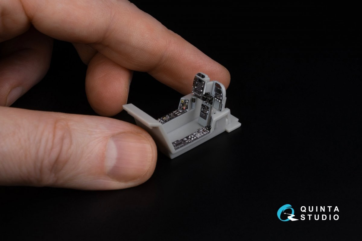 Quinta Studio QDS-48305 AV-8B Early 3D-Printed &amp;amp; coloured Interior on decal paper (Hasegawa) (Small version) 1/48 – zdjęcie 7