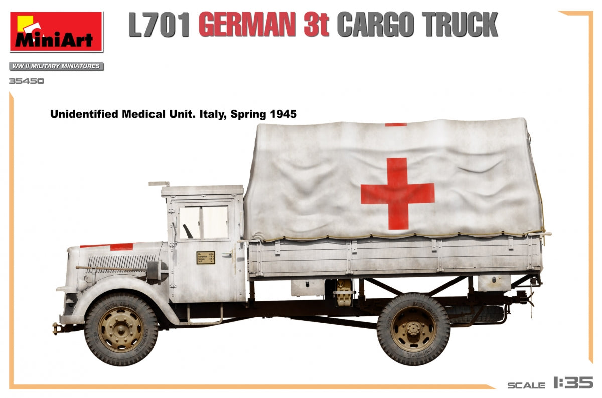Miniart 35450 L701 Camion cargo allemand 3T 1/35 – image 14