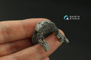 Intérieur imprimé en 3D et coloré sur papier décalcomanie Quinta Studio QD48367 F4U-1A (Magic Factory) 1/48 – immagine 7
