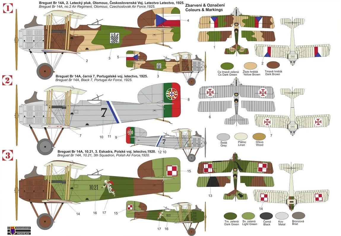 Kovozavody Prostejov KPM0320 Breguet Bre-14A &amp;quot;International&amp;quot; 1/72 – immagine 2