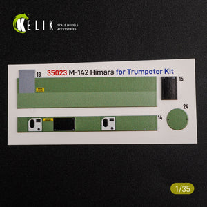 KELIK K35023 M142 HIMARS - Décalcomanies 3D intérieures et décalcomanies classiques pour maquette Trumpeter au 1/35 – image 2