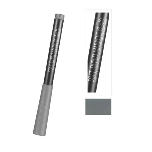Stylo marqueur à pointe souple gris DSPIAE MK-03