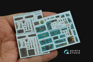 Intérieur imprimé en 3D et coloré sur papier décalcomanie Quinta Studio QD48504 MiG-31B (Hobby Boss) 1/48 – imagen 3