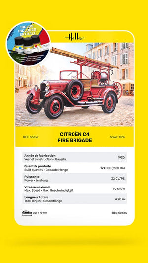 Heller 56733 Citroen C4 Fire Brigade - Starter Kit 1/24