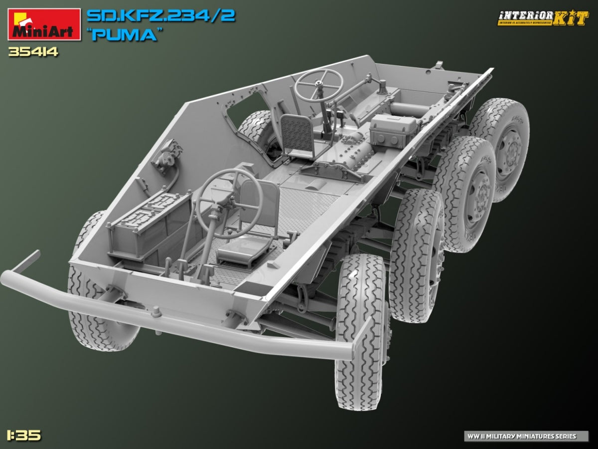 MiniArt 35414 Sd.Kfz. 234/2 PUMA. KIT INTÉRIEUR 1/35  – immagine 16