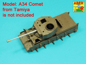Canon Aber 35L-332 de 76,2 mm (3 pouces) 17 pounder Mk. II avec frein de bouche pour char A34 COMET à l&amp;#39;échelle 1/35 – imagen 10