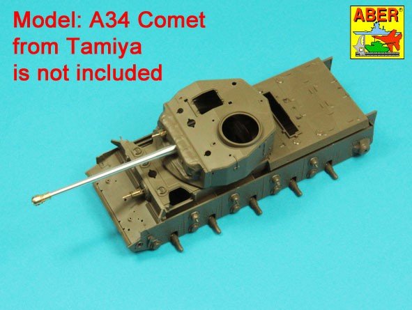 Canon Aber 35L-332 de 76,2 mm (3 pouces) 17 pounder Mk. II avec frein de bouche pour char A34 COMET à l&amp;#39;échelle 1/35 – imagen 10