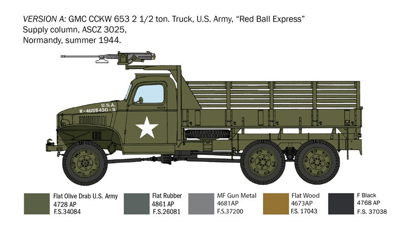 Italeri 6271 Camion GMC 2 1/2 tonnes 6x6 « 80e anniversaire du Débarquement » 1/35 – immagine 4