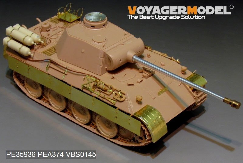 Maquette Voyager PE35936 Panther D allemand de la Seconde Guerre mondiale avec réservoirs de carburant « Stadtgas » (de base pour MENG TS-038 au 1/35) – Bild 7