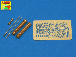 Aber A32040 Set of two barrels for German 7,9 mm lMG 08/15 Spandau WWI aircraft machine gun 1/32