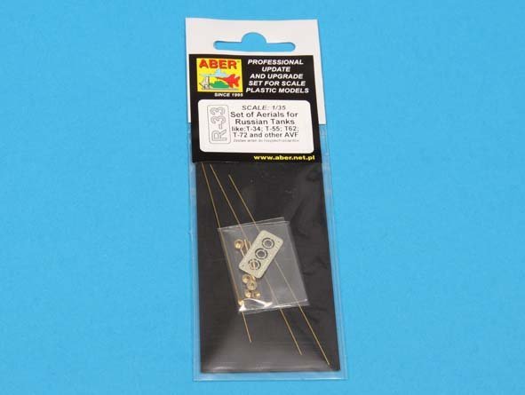 Ensemble d&amp;#39;antennes Aber R-33 pour chars russes tels que : T-34 ; T-55 ; T-62 ; T-72 et autres AVF (1/35) – image 8