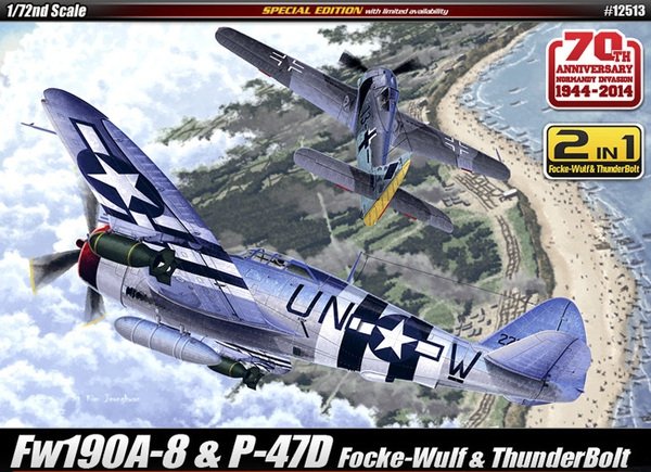 Academy 12513 Fw190A-8 &amp; P-47D (1/72)