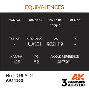 AK Interactive AK11360 OTAN Noir 17 ml – immagine 2